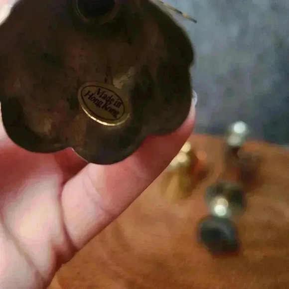 Vintage Brass Copper Angel Candle Holder Christmas Set of 4 Unique/Hong Kong - Picture 10 of 10